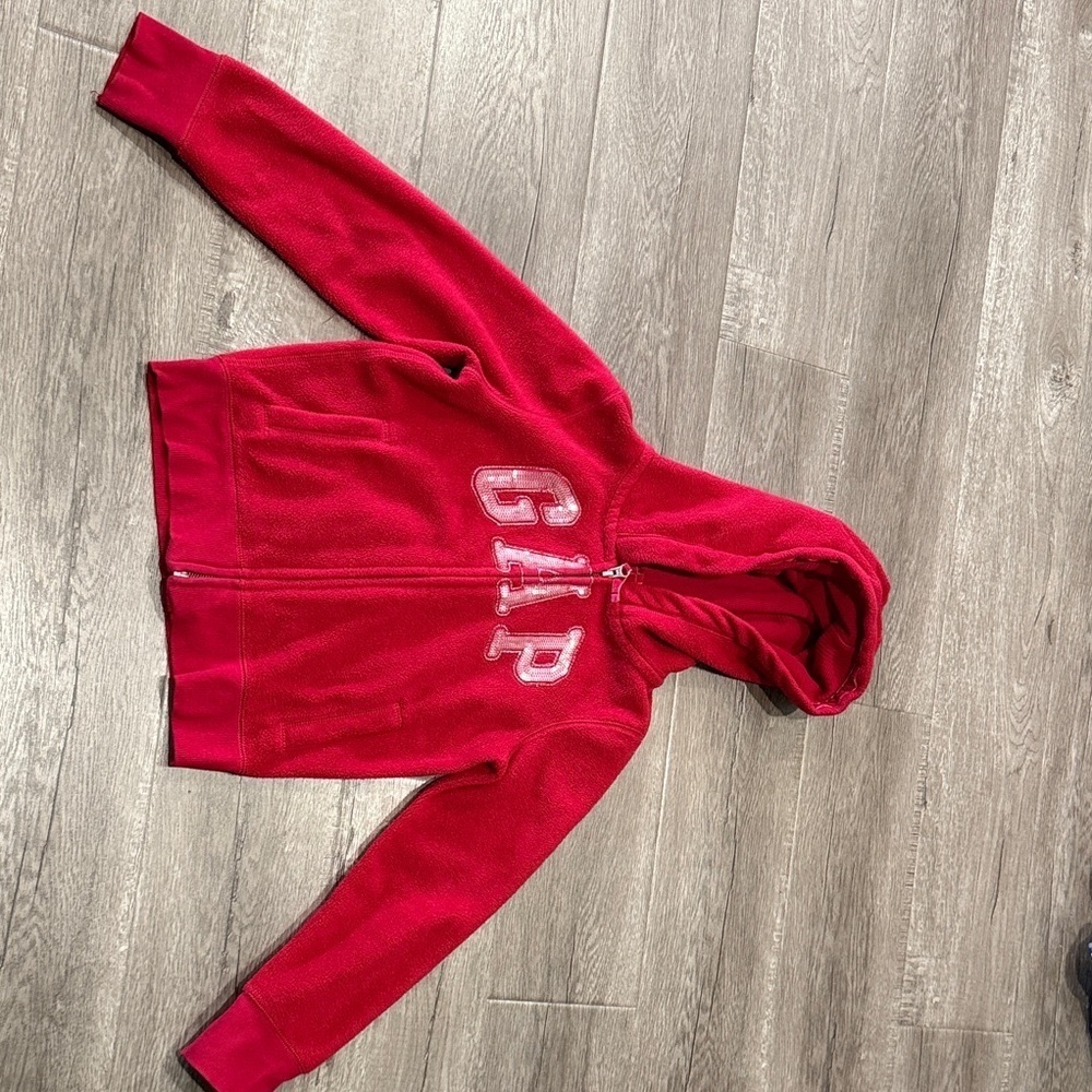 GAP Kids Vibrant Red Hooded Jacket